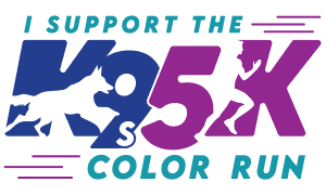 2026 I Support the K9s Color Run 5K logo