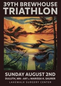 Brewhouse Triathlon p/b Lakewalk Surgery Center logo
