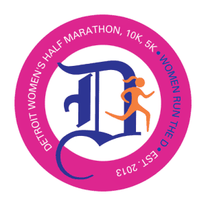 Detroit Women's Half Marathon, 10K, and 5K: Women Run the D Run/Walk logo