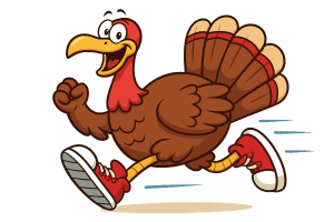 Poultry in Motion; Waco Thanksgiving Day Turkey Trot 5K and 1K Run/Walk logo